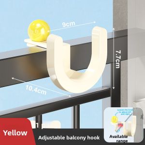 Adjustable Outdoor Electric Tricycle Hook Non-punching Balcony Anti-theft Window Dormitory Bedside Coat Hook