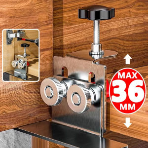 New Easy Install Cabinet Door Mounting Jig Cabinets Frame Clamp Household Hidden Door Stainless Steel Mounting Support Woodworking Tools