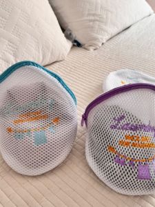 Thickened Embroidered Bra Socks Laundry Net Washing Bag Storage Bag Anti-Deformation Special for Underwear And Socks Care