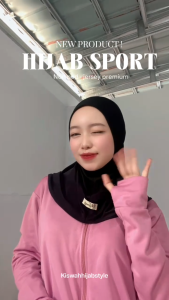 Kiswah Hijab Sport K Sport Non Pad Tali Kerudung Olahraga Tanpa Pad Sport Running Tennis Olahraga Hijab Instan Casual Nyaman Panjang Muslim Khimar Sekolah Bahan Jersey Premium