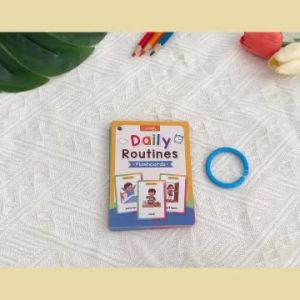 20 PCS Montessori Daily Routine Flashcards Early Learning Flash Card Speech Delay Tool Visual Aid Special Ed Flash Card for Kids Speech Delay Autism Education Visual Card Develop Child Habits