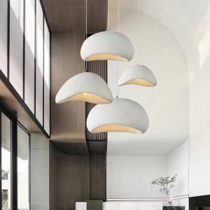 TOMAX Cream Fabric Chandelier - 3-Color Adjustable Pendant Light for Home & Commercial Spaces | Free Bulb Modern Decorative Fixture