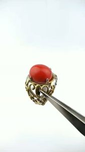 CINCIN BATU MERAH DELIMA NYALA SULAP GIMMICK