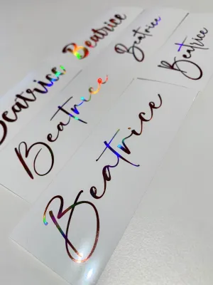 Custom Vinyl Decal Sticker for Name Event Gifts