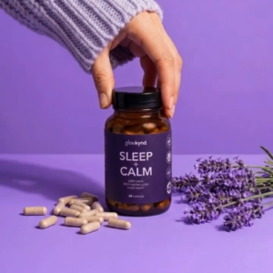 GlowKynd Sleep + Calm Supplement 60s | Magnesium Glycinate Ashwagandha | Deep Sleep Melatonin Free