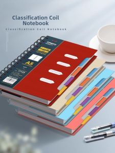Thickened Spiral Notebook Soft Leather Horizontal Line Journal Diary Practice Assignment Book for High School Junior High Students