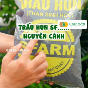 Mua 5 tặng 1 - Trấu Hun Greenhome Bao 5dm3 Sfarm Giá Thể Nguyên Cánh Không Lẫn Tạp Chất. Dùng Trồng Thuỷ Canh