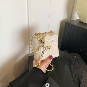 Túi Vuông Mini Đeo Chéo Bằng Da PU Có Khóa Kéo Túi Đựng Đồ Nhỏ Túi Xách Nữ Thời Trang 2024 Túi Đeo Vai Đơn Bằng Da PU