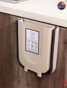 Folding Trash Bin Hanging Kitchen Living Room Wall Hanging Car Dustbin Car StorageTong Sampah Kereta Dapur