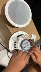 Studio Acoustics SA-360AW White 6 Inch Full Range 8 Ohms with 70V Transformer Ceiling Speaker(1 Pair)