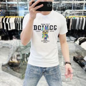 Rhinestone Short Sleeve Mens New Arrival Pure Cotton Summer Fashion Brand European Goods Heavy Industry Plus Size T-shirt K-style Silm round Neck Half Sleeve