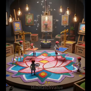 🇸🇬📦🚚 12 Rangoli Mandala Geometry Sand Art - Kids DIY Art Craft | Coloured Sand | Henna Art | Deepavali | Birthday Goodie Bag