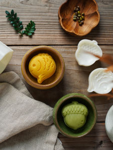 Amagour 20G 30G 50G Japanese Style Koi Small Fish Oak Fruit Green Bean Cake Mini Moon Cake Mold