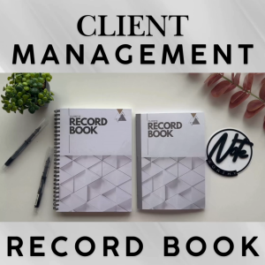 Client Management Record Book – Track Clients Appointments Services & Payments for Business