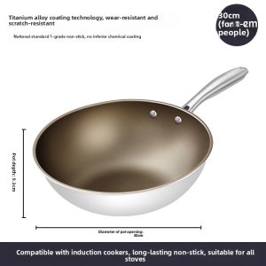 CMGF | Titanium Ceramic Non-Stick Home Cooking Pan for Gas and Induction Stoves