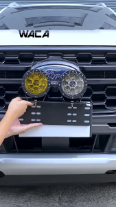 WACA No.1 กันชนป้ายทะเบียน บาร์จับยึด ไฟสปอร์ตไลท์ สำหรับรถทุกรุ่น กรอบป้ายรถยนต์ (สีดำด้าน) 1 ชิ้น 205 FSA