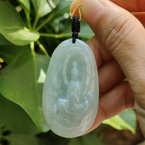 🪷 GUANYINS SECRET WEAPON Jadeite Pendant FOR MODERN WARRIORS 🪷 - Type A Jadeite (Sku: pendant411)