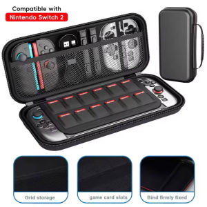 Portable Carrying Case for Nintendo Switch 2 Travel EVA Hard Bag Waterproof Shell Storage Space Bag for NS Switch 2 Accessories