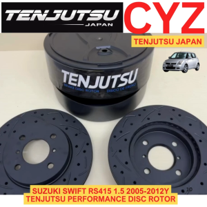 (1 PAIR) Tenjutsu Japan Suzuki Swift Rs415 1.5 2005-2012Y Front Sport Disc Rotor Slotted Drille From Japan