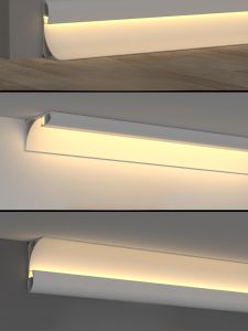 Wall Wash Reflective Lighting Slot Ambient Lighting Surface Mounted No Ceiling Required Led Strip for Interior Decoration