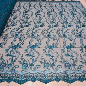 Bahan Kain Tile Kar Nit Fill Payet Spanggel Flowr
