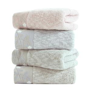 KING SHORE | Soft Comfortable Thickened Pure Cotton Towel Yarn Textured Fabric Embroidered