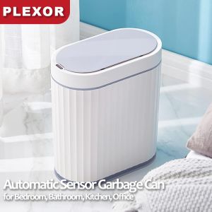 Plexor 5L Mini Desktop Trash Can: Smart Waste Basket & Automatic Garbage Bin