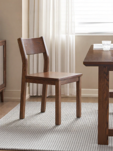 YUANSHI YUANSU | Scandinavian Oak Walnut Dining Chair Modern Simple