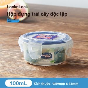 Hộp Đựng Trái Cây Lock & Lock Hình Tròn Hộp Đựng Đồ Ăn Trưa Mini Dễ Thương Cho Học Sinh Tiểu Học Đi Làm Chuyên Dụng Hộp Đựng Thức Ăn Bảo Quản