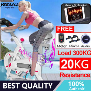Yeesall 【COD】Exercise Bike 20KG FlywheelCommercial Grade Speed Bike With Bluetooth Audio Adjustable Exercise BikeSpinning BikeLED Stationary Bike Indoor Exercise EquipmentInstallment （Same Day Delivery，Authentic）