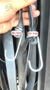 Dây thun ràng Cao Su Đen đúc (teppi) chở hàng nặng 50kg->300kg dài 2m->8m