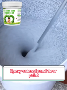 【Imported from Germany】epoxy colored sand floor paint epoxy colored sand self-leveling cement floor paint imitating marble texture 8H stress-resistant high hardness waterproof anti slip and wear-resistant indoor outdoor use waterproof 50-year durable