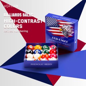 ลูกบอลสระว่ายน้ำ KONLLEN ชุดลูกบอลเรซิ่นมม. 57.2-1/4 "16ชิ้นทั้งชุดสำหรับโต๊ะพูลบิลเลียดสติกเกอร์ลูกตุ้มอุปกรณ์เสริมบิลเลียต