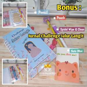 JURNAL CHALLENGE JALUR LANGIT SIZE A6 CATATAN BUKU AGENDA