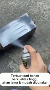 Spray Chrome Cat Semprotan Krom Tanpa Karat 350ml Warna Stainless Steel Paint Chrome Stainless Termurah