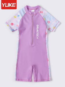 Kids Swimsuit Girl Childrens 2024 New One-Piece Swimsuit Girl Cute Professional Training Swimwear Equipment