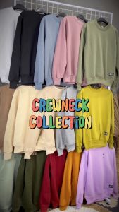 Dezirose Sweater Crewneck Polos Fleece Tebal Premium Distro Size M - XXL ( Pria & Wanita )