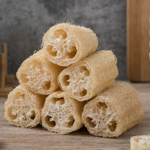 Natural Farmhouse Sponge Gourd Fiber Scrubber Dishwashing Tool Non-Damaging Pot Brush Kitchen Cleaning Tool Household Essential