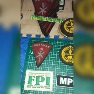 LOGO VELCRO BUKAN BORDIR CUSTOM EMBLEM NAMA TEMPEL PASKHAS PRAMUKA POLHUT AKSESORIES FASHION RESCUE PERHUTAN RUBBER PEMUDA PANCASILA KARET PATCH DESIGN BPBD