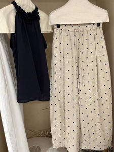 BINKAFENNY | High Waist Wide Leg Casual Pants Womens Summer Who Dares To Loose Drapey Long Pants Polka Dot Belly Covering Korean Style