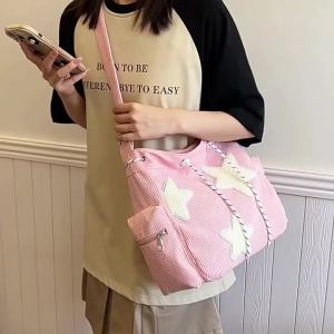 Tote commuter bags niche designs large capacities suitable for female students messenger shoulder bags