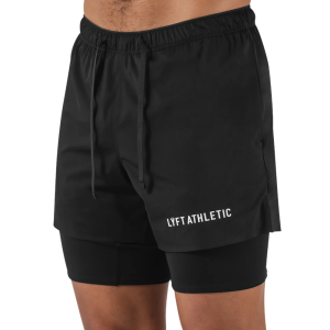 JIANSHENSHIJIAJIANSHEN | Quick Drying Double Layer Short Prevent Peeping Can Hold Phone Thin Shorts