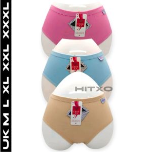 6 Pcs Celana Dalam Wanita Bahan Serat Katun Lembut Cd Remaja Cewek Dewasa Esse Sports