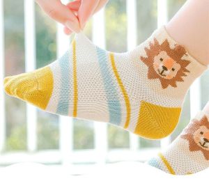 KAOS KAKI PANJANG ANAK COWOK KOREA KEKINIAN MOTIF KARTUN SINGA SOCK KIDS LION SEKOLAH USIA 6 -10 TAHUN KK111