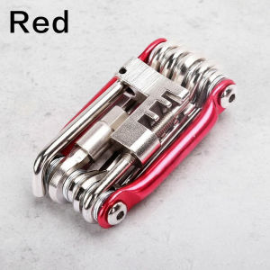 Multifunction 11 in 1 Bicycle Repair Tool Kit Wrench Screwdriver Chain Hex Spoke Mountain Cycling Tools