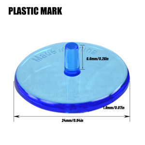 50PCS Golf Ball Markers – 24mm Colorful Plastic Position Markers – Assorted Colors for Golf Course Accessories
