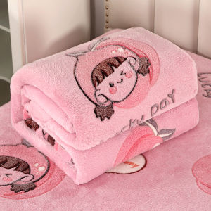KAMONI | Winter Nap Office Throw Lightweight Blanket Coral Fleece Sofa Small Blanket Bed Use