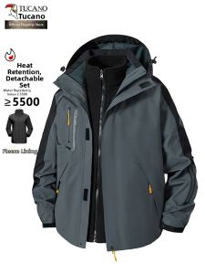 TUCANO | Waterproof 3-in-1 Hooded Warm Outdoor Jacket Men Autumn Winter
