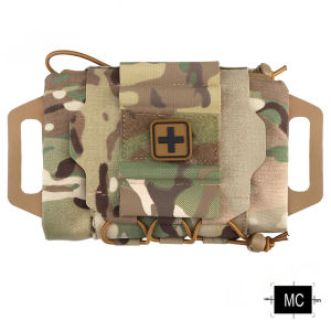 SINAIRSOFT Tactical Two-Piece Emergency Medical Kit & Outdoor Mountaineering Travel MOLLE Storage Bag