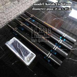 handle pintu rumah 4 Pcs + set body kunci ukuran 80Cm 60Cm 45Cm gagang pintu full stainless steel